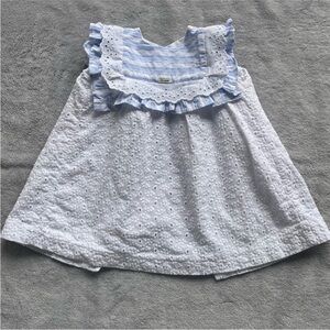 Blue and White Kids  Dress Spanish